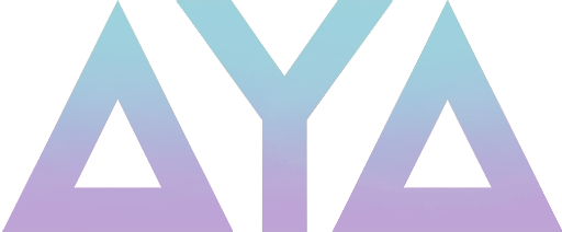 aya stern logo purple blue
